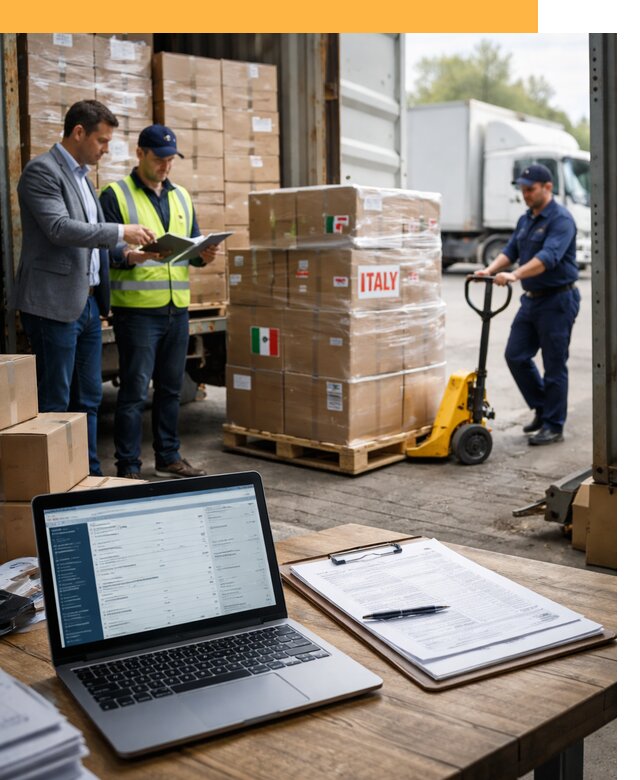 Доставка грузов из Италии: морские и авиаперевозки от 19697