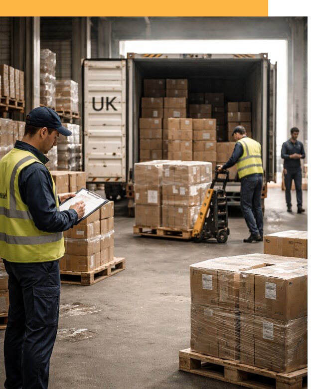 Доставка грузов из Великобритании с таможенным оформлением от 13679