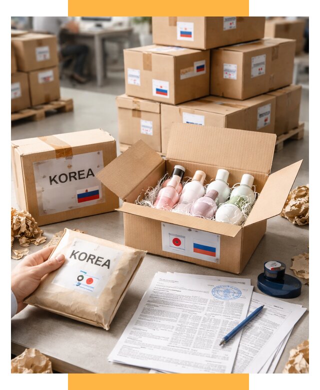 Доставка косметики из Кореи от 9302 р. под ключ | СетСервис-Вгн