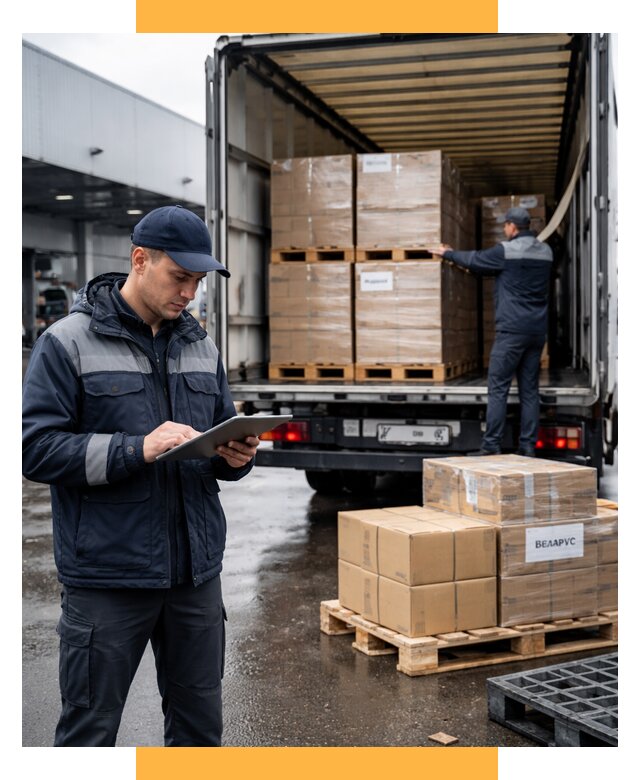 Доставка грузов из Беларуси от 16415 р. логистика СетСервис-Вгн