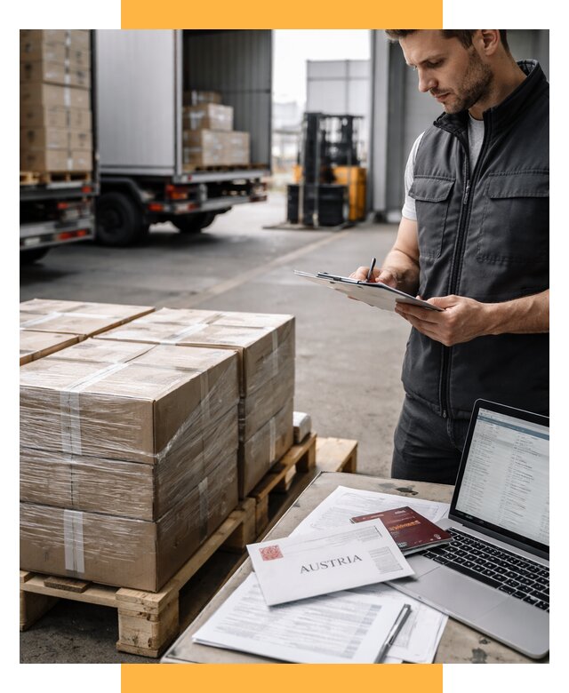 Доставка в Австрию от 71130 р. Логистика и экспорт СетСервис-Вгн