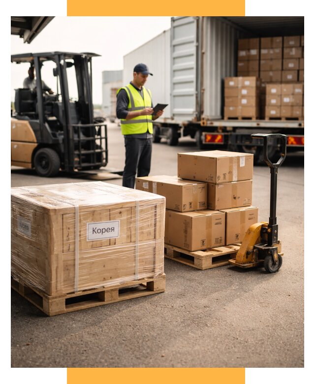 Доставка грузов в Корею из России от 38301 р. | СетСервис-Вгн