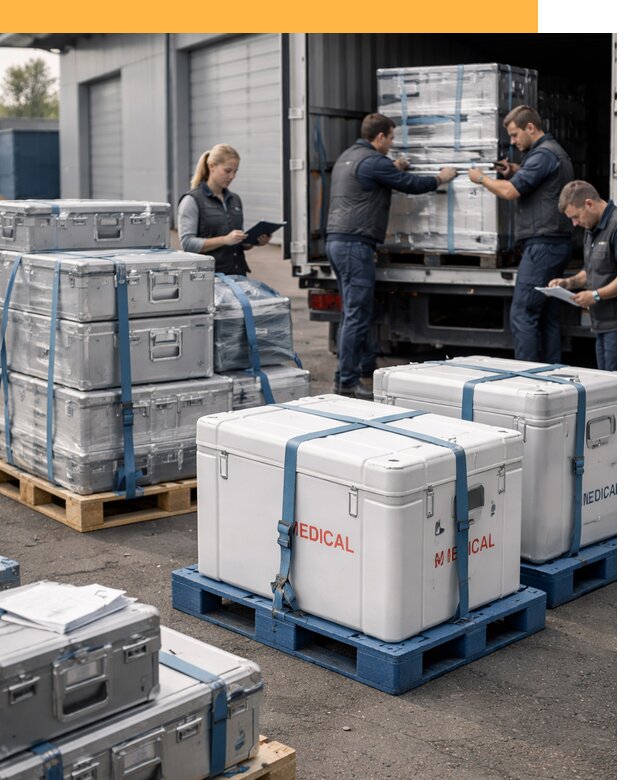 Перевозка медицинского оборудования по всему миру от 16415 руб