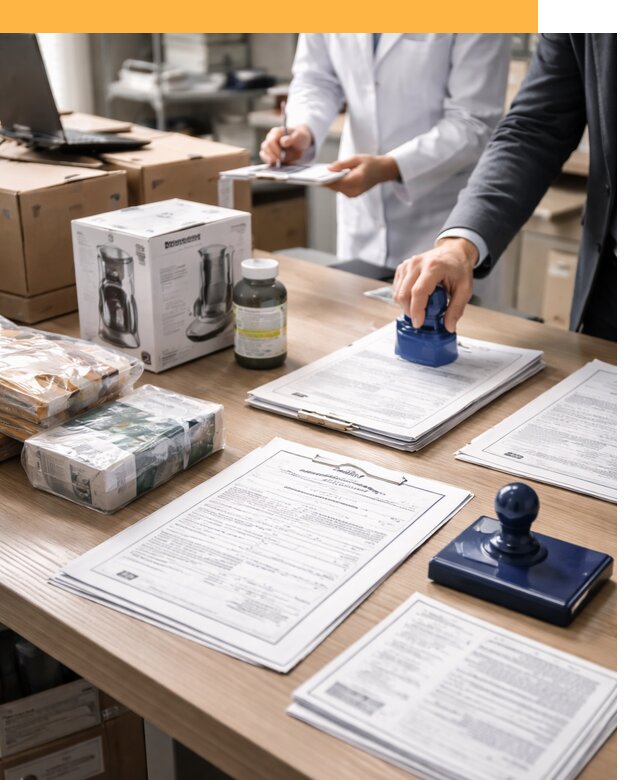 Сертификация импортных товаров от 13132 с таможенным сопровождением